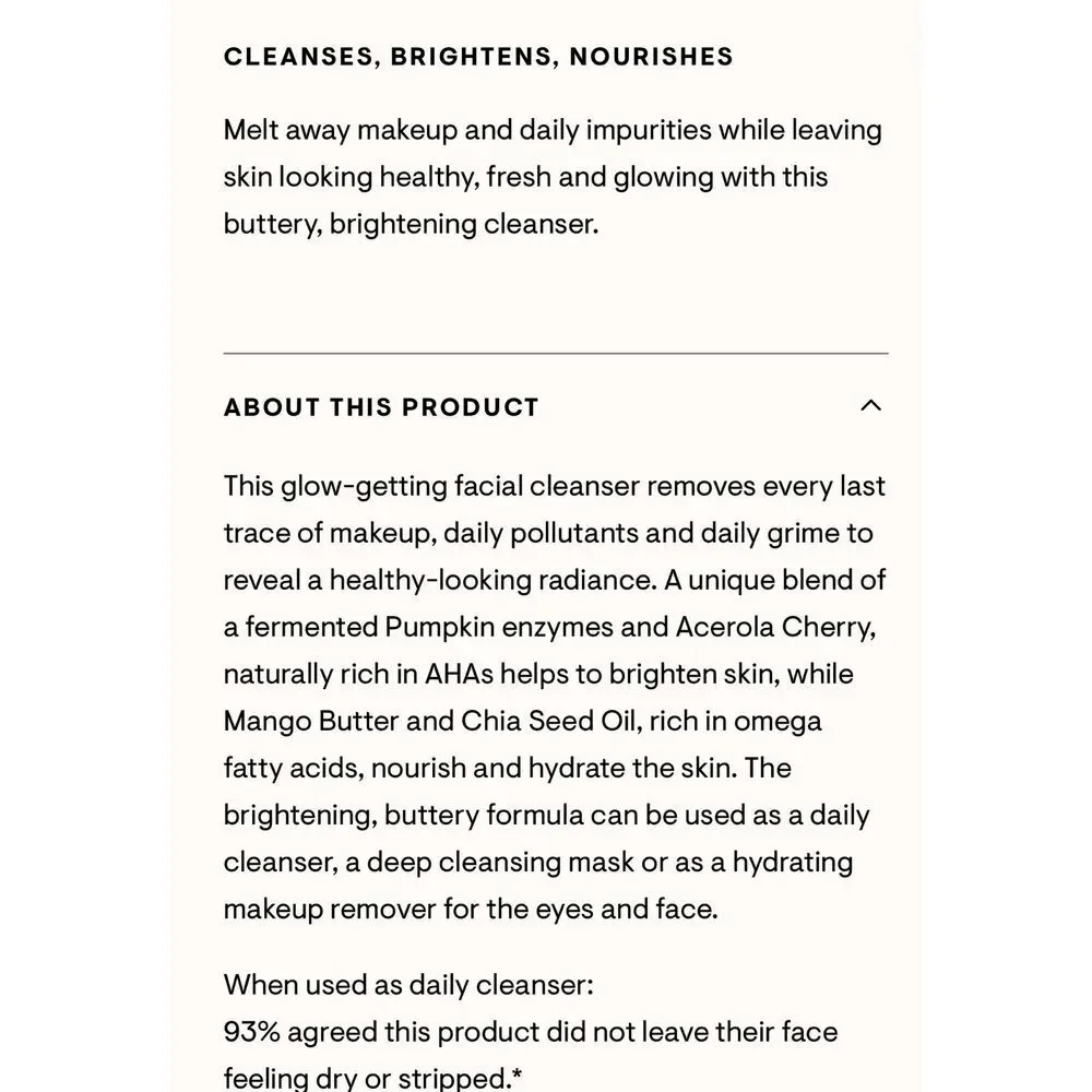 NWOB Elemis Superfood‎ Glow Cleansing Butter
